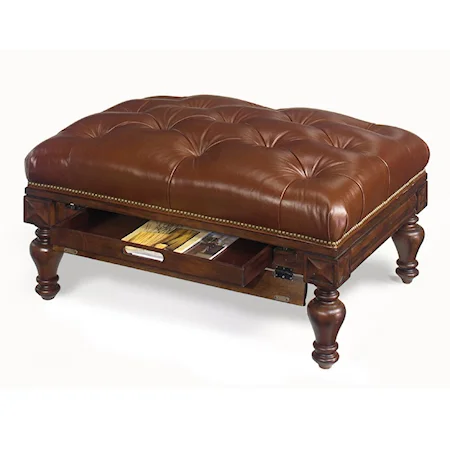 Adolpho Ottoman w/ Drawer